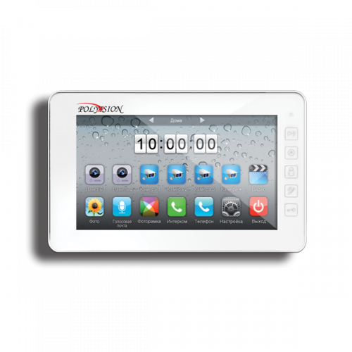 Монитор видеодомофона Polyvision PVD-7L v.7.1 (960H) 7" IPS, сенсорный дисплей