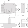 Электромеханический замок CISA CISA 11.630.60.4, накладной монтаж