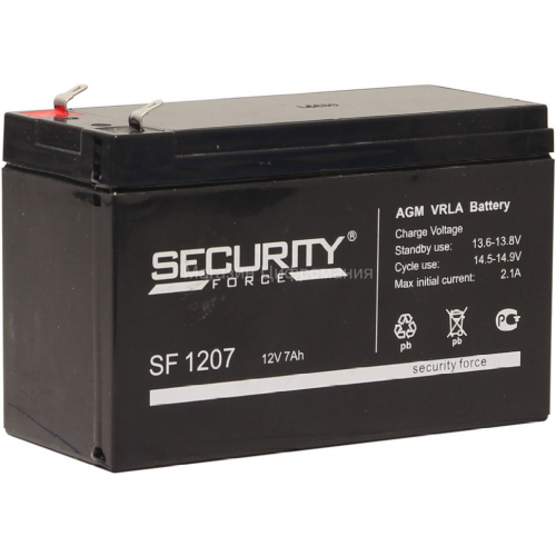 Аккумулятор Security Force SF 1207 7Ач, 12В