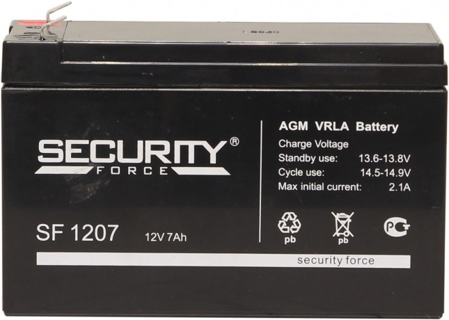 Аккумулятор Security Force SF 1207 7Ач, 12В